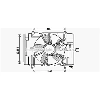 Ventilateur, refroidissement du moteur AVA QUALITY COOLING OEM 21481EL30A Ventilateur, refroidissement du moteur AVA QUALITY COOLING OEM 21481EL30A