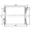 AVA QUALITY COOLING DNA2416 - Radiateur, refroidissement du moteur