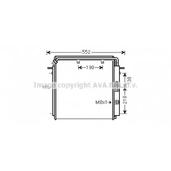 Condenseur, climatisation AVA QUALITY COOLING DZ5023