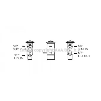 Détendeur, climatisation AVA QUALITY COOLING OEM f524550050010