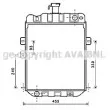 Radiateur, refroidissement du moteur AVA QUALITY COOLING [FE2008]
