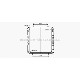 Radiateur, refroidissement du moteur AVA QUALITY COOLING FE2028
