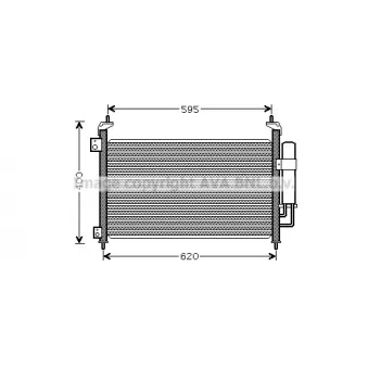 Condenseur, climatisation AVA QUALITY COOLING OEM 018-016-0009
