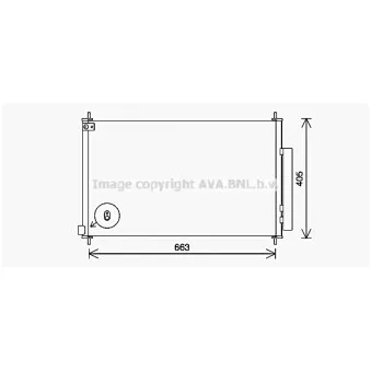 Condenseur, climatisation AVA QUALITY COOLING HD5312D