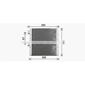 Système de chauffage AVA QUALITY COOLING OEM 79110smjg41