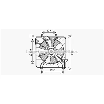 AVA QUALITY COOLING HD7538 - Ventilateur, refroidissement du moteur