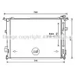 Radiateur, refroidissement du moteur AVA QUALITY COOLING [HY2440]