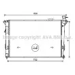 Radiateur, refroidissement du moteur AVA QUALITY COOLING [HY2447]