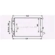 Radiateur, refroidissement du moteur AVA QUALITY COOLING [HY2465]