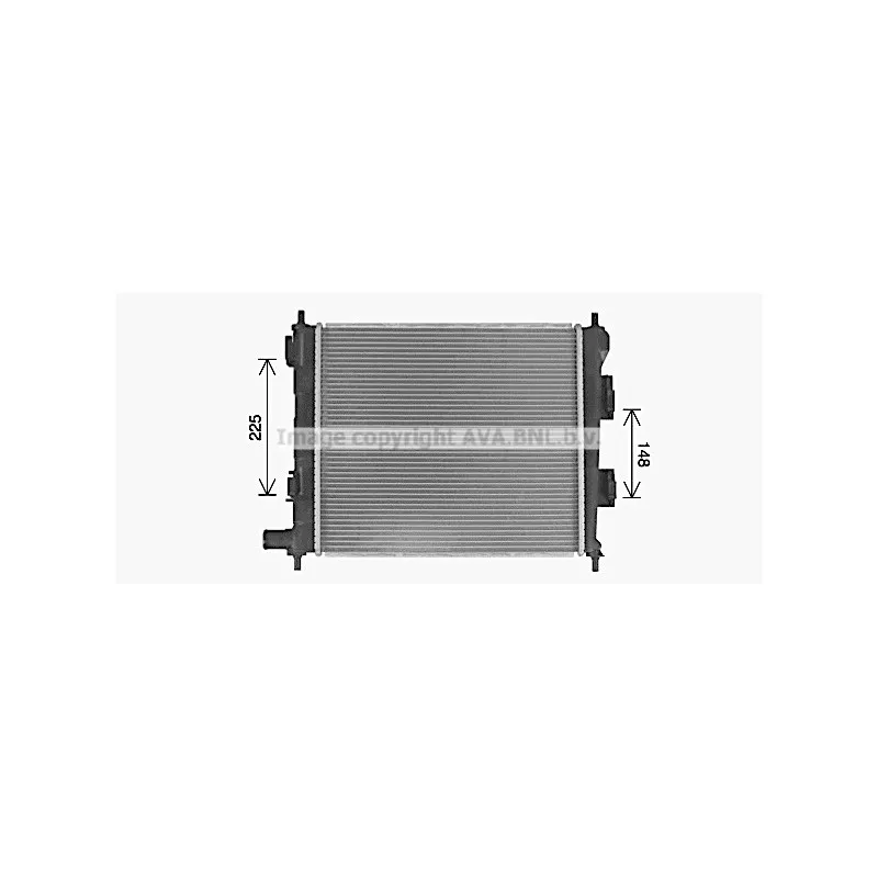 Radiateur, refroidissement du moteur AVA QUALITY COOLING HY2488 - Visuel 1
