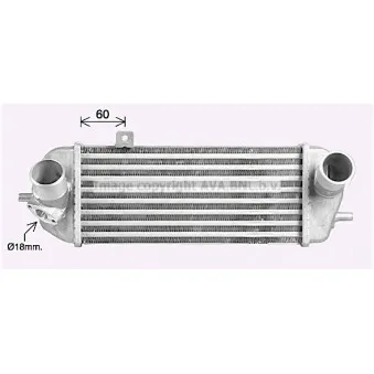 Intercooler, échangeur AVA QUALITY COOLING HY4477