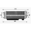 AVA QUALITY COOLING HY4486 - Intercooler, échangeur