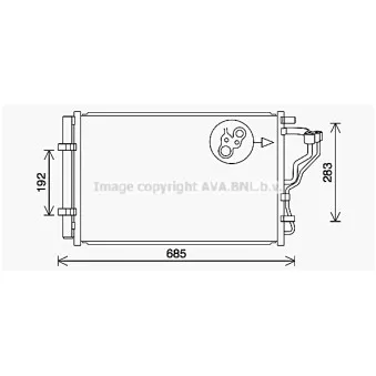 AVA QUALITY COOLING HY5464D - Condenseur, climatisation
