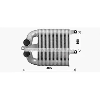Intercooler, échangeur AVA QUALITY COOLING IS4033