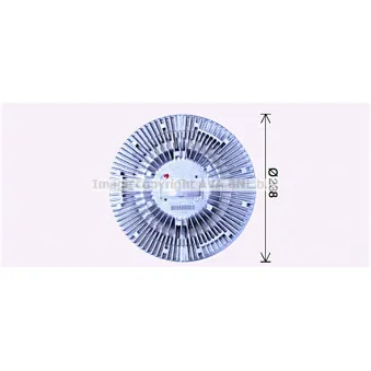 Embrayage, ventilateur de radiateur AVA QUALITY COOLING IVC146