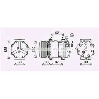 AVA QUALITY COOLING JBAK005 - Compresseur, climatisation