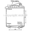 Radiateur, refroidissement du moteur AVA QUALITY COOLING [JD2038]