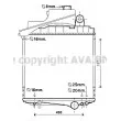 Radiateur, refroidissement du moteur AVA QUALITY COOLING [JD2049]