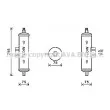 AVA QUALITY COOLING JDD011 - Filtre déshydratant, climatisation