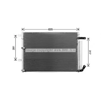 AVA QUALITY COOLING JE5081D - Condenseur, climatisation