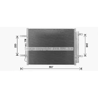AVA QUALITY COOLING KA5311D - Condenseur, climatisation