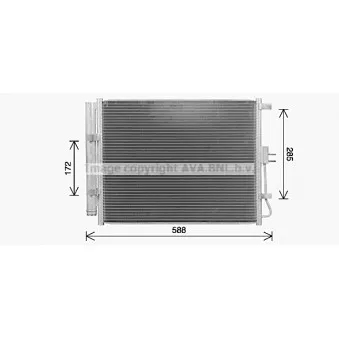AVA QUALITY COOLING KA5316D - Condenseur, climatisation
