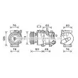 Compresseur, climatisation AVA QUALITY COOLING [KAAK279]