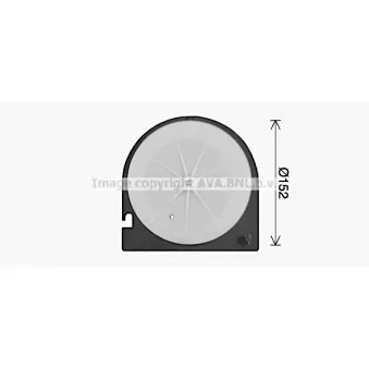 Moteur électrique, pulseur d'air habitacle AVA QUALITY COOLING OEM 0018300408
