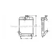 Radiateur, refroidissement du moteur AVA QUALITY COOLING [MF2001]