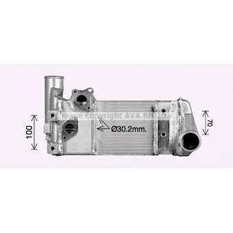 radiateur d'huile, retardateur AVA QUALITY COOLING MN3159 pour MAN TGS 35,440 - 440cv