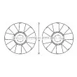 Roue du souffleur, refroidissementdu moteur AVA QUALITY COOLING [MNC084]