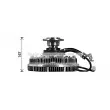AVA QUALITY COOLING MNC128 - Embrayage, ventilateur de radiateur