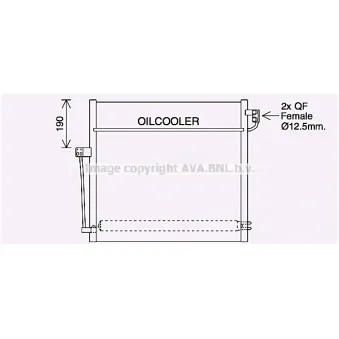 Condenseur, climatisation AVA QUALITY COOLING OEM DCN17058