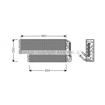 Évaporateur climatisation AVA QUALITY COOLING OEM A1408300258 Évaporateur climatisation AVA QUALITY COOLING OEM A1408300258
