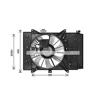 AVA QUALITY COOLING MZ7555 - Ventilateur, refroidissement du moteur