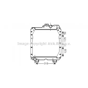 AVA QUALITY COOLING NH2007 - Radiateur, refroidissement du moteur