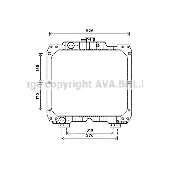 Radiateur, refroidissement du moteur AVA QUALITY COOLING OEM 84221365