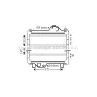 Radiateur, refroidissement du moteur AVA QUALITY COOLING [NH2030]