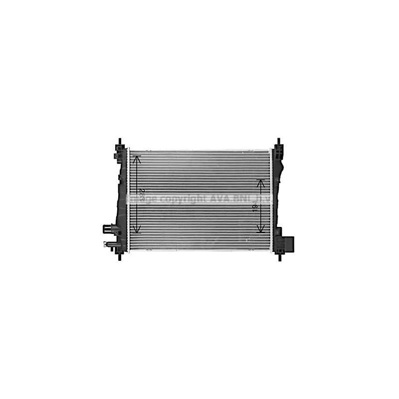 Radiateur, refroidissement du moteur AVA QUALITY COOLING OL2706 - Visuel 1