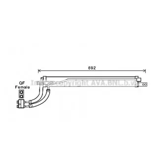 AVA QUALITY COOLING OL3675 - Radiateur d'huile de boîte automatique