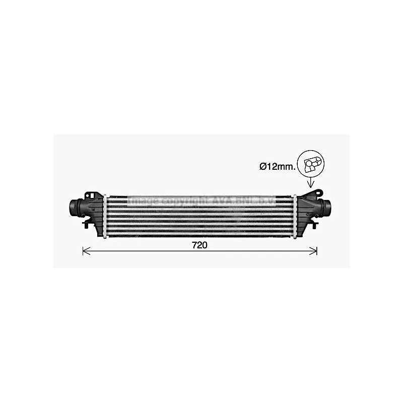 Intercooler, échangeur AVA QUALITY COOLING OL4725 - Visuel 1