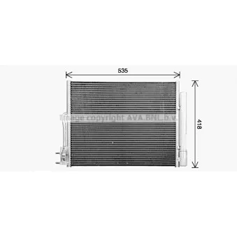 AVA QUALITY COOLING OL5729D - Condenseur, climatisation