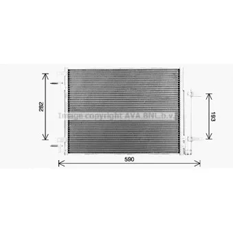 AVA QUALITY COOLING OL5735D - Condenseur, climatisation
