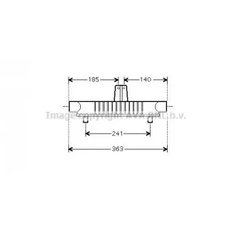 AVA QUALITY COOLING PE4404 - Radiateur d'huile