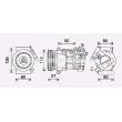 AVA QUALITY COOLING PEAK408 - Compresseur, climatisation