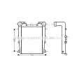 Intercooler, échangeur AVA QUALITY COOLING [RE4082]