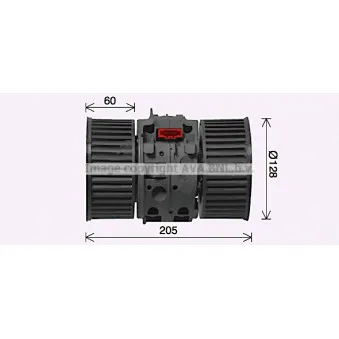 Pulseur d'air habitacle THERMOTEC DDR022TT