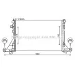 Radiateur, refroidissement du moteur AVA QUALITY COOLING [RTA2605]