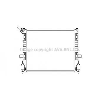 AVA QUALITY COOLING SC2002 - Radiateur, refroidissement du moteur