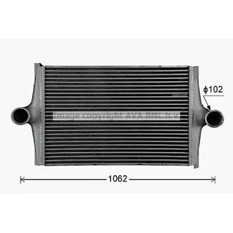 AVA QUALITY COOLING SC4081 - Intercooler, échangeur